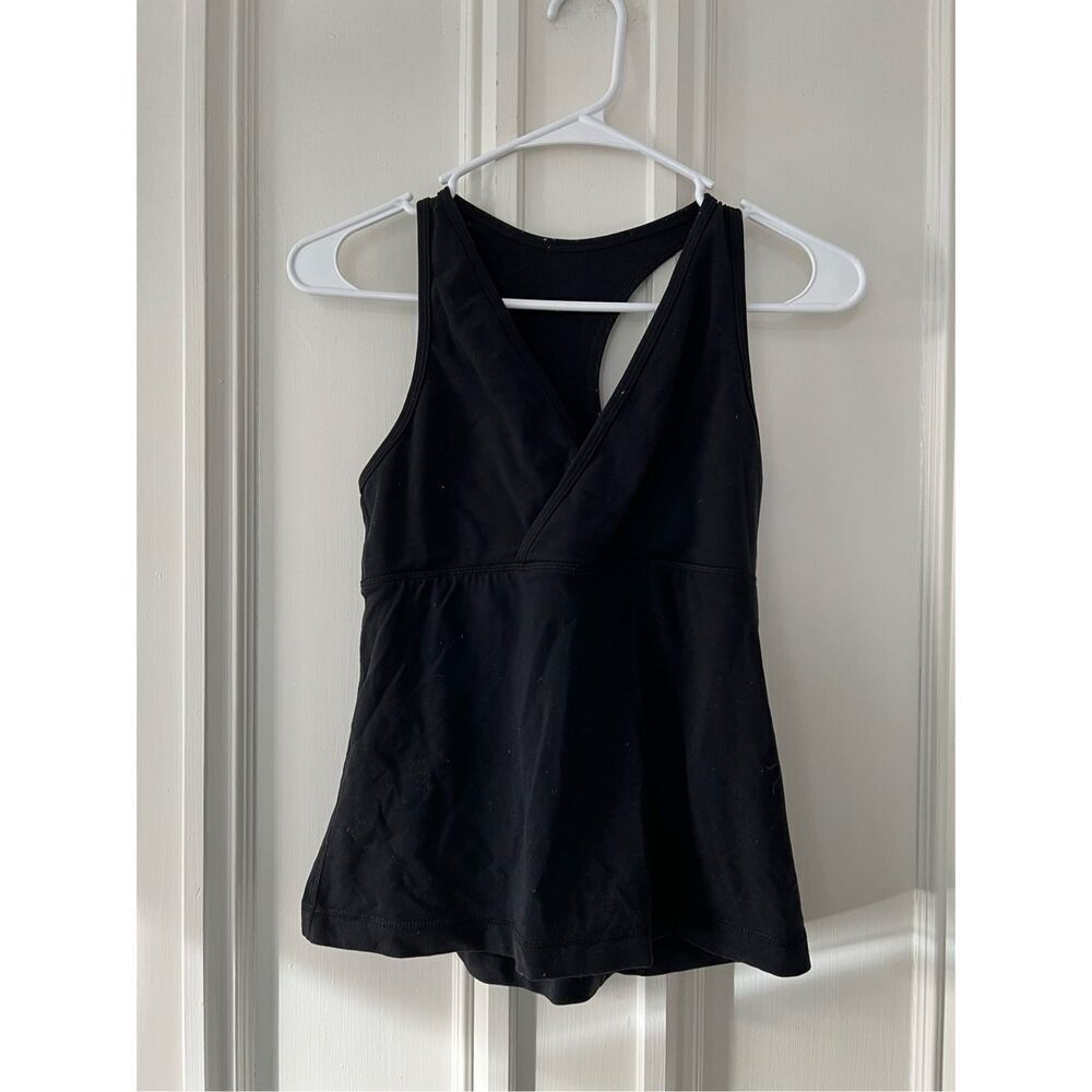 Spyder women's black racerback tank top with built in bra XS